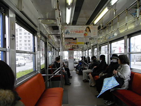 阪堺電車車内
