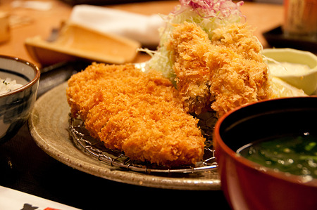 ロースかつ&カキフライ!