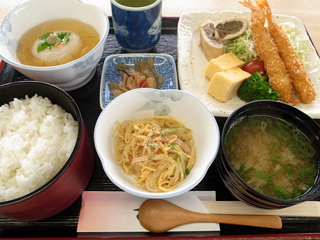 蓮花定食(道の駅・ふたかみパーク當麻【奈良】)1