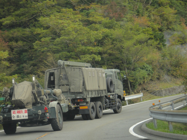 頻繁に見かける自衛隊車両